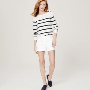 Loft white riviera sailor shorts